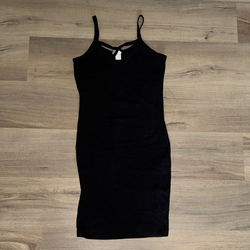 Elegant Black Spaghetti Strap Dress